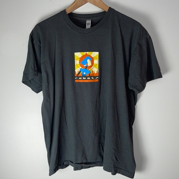 Robots 2005 Movie Crew Gray Shirt XL - Picture 1 of 4